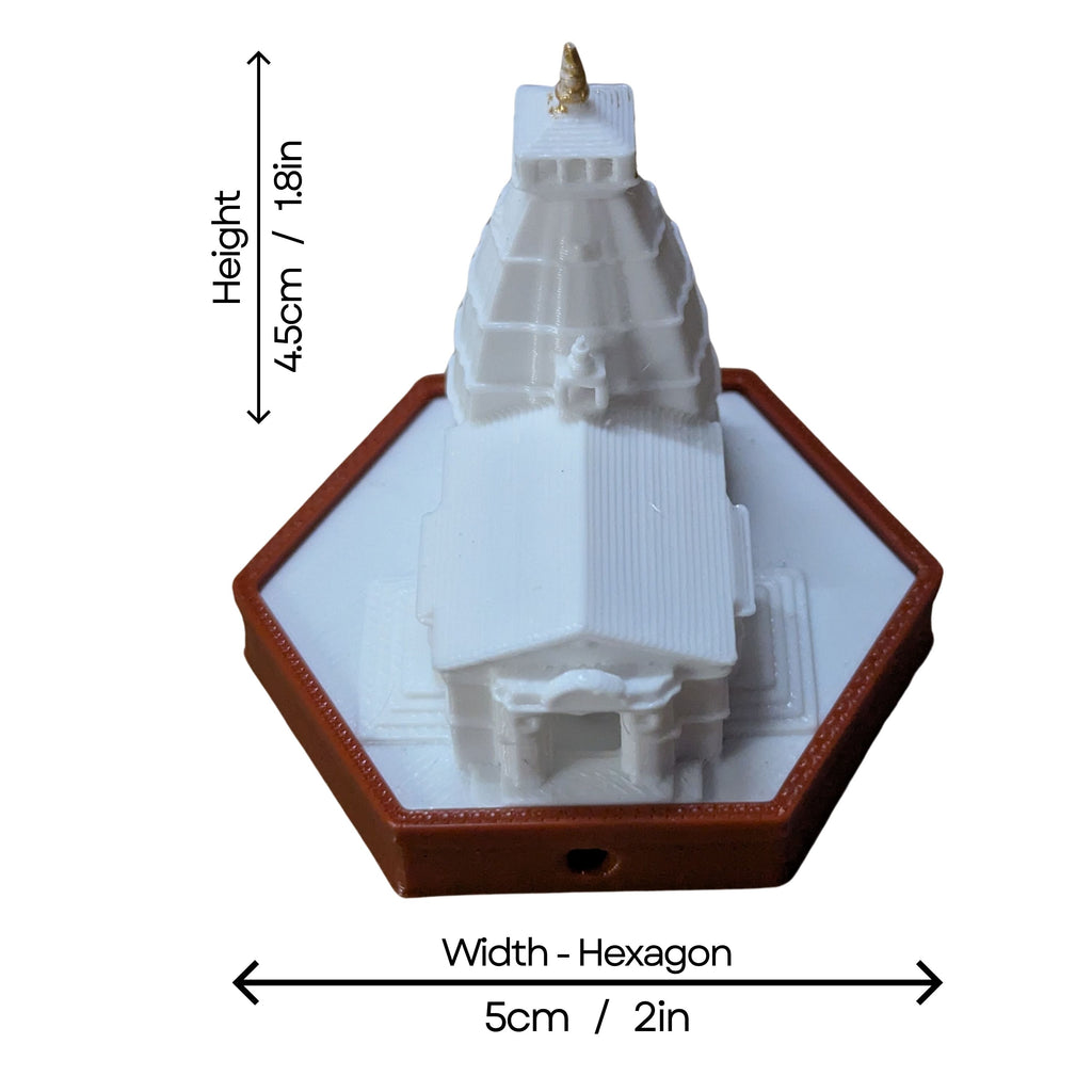 Kedarnath Miniature - 50mm Temple