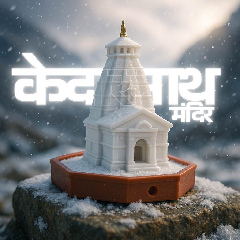 Kedarnath Miniature - 50mm Temple