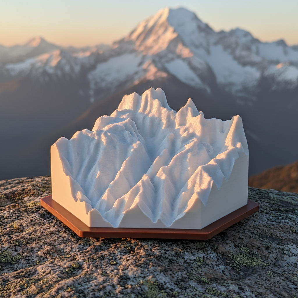 Kedarnath Himalayan Terrain – Sacred Mountain Miniature